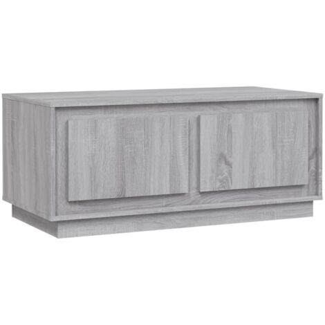Table basse sonoma gris 102x50x44 bois d'ingénierie (1/5)