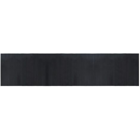 Tapis rectangulaire noir 70x300 bambou (1/5)