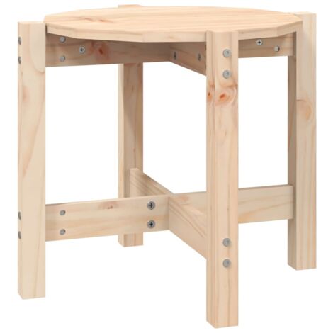 Table basse Ø 52,5x45 Bois massif de pin (1/5)