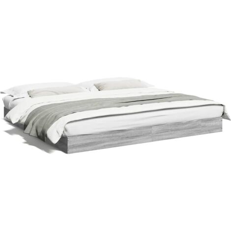 Cadre de lit sonoma gris 180x200 bois d'ingénierie (1/5)