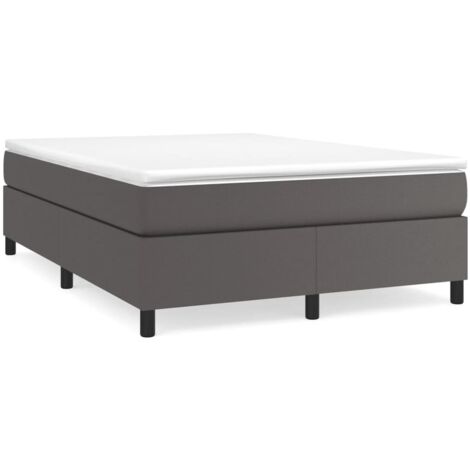 Cadre de lit Gris 140x190 Similicuir (1/5)