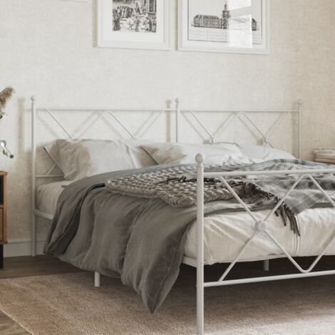 Tête de lit métal blanc 180cm (1/5)