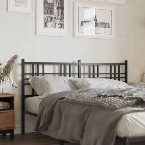 Tête de lit métal noir 160cm (1/5)