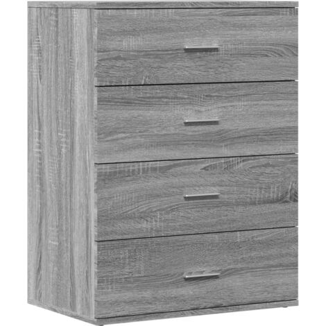 Buffet sonoma gris 60x39x80 bois d'ingénierie (1/5)