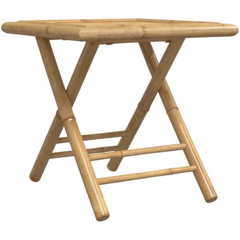 Table de jardin pliable 45x45x45 bambou (1/5)