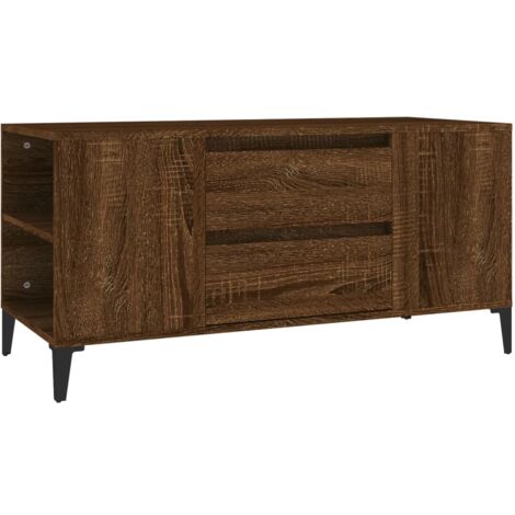 Meuble TV Chêne marron 102x44,5x50 Bois d'ingénierie (1/5)
