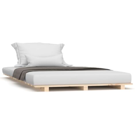 Cadre de lit 100x200 bois de pin massif (1/5)