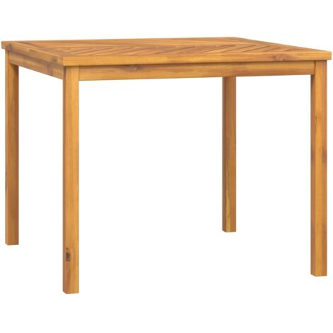 Table à manger de jardin 90x90x74 bois d'acacia solide (1/5)