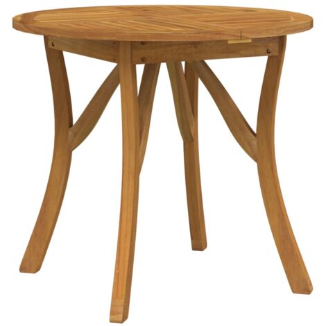 Table de jardin Ø 85cm Bois d'acacia solide (1/5)