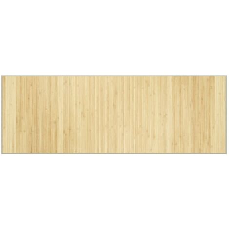 Tapis rectangulaire naturel clair 70x200 bambou (1/5)