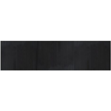 Tapis rectangulaire noir 80x300 bambou (1/5)