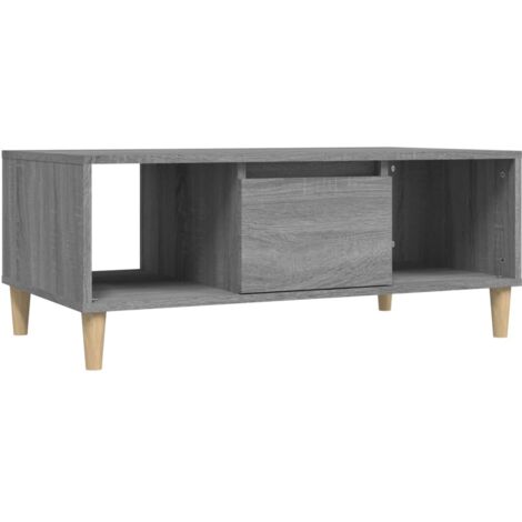 Table basse Sonoma gris 90x50x36,5 Bois d'ingénierie (1/5)