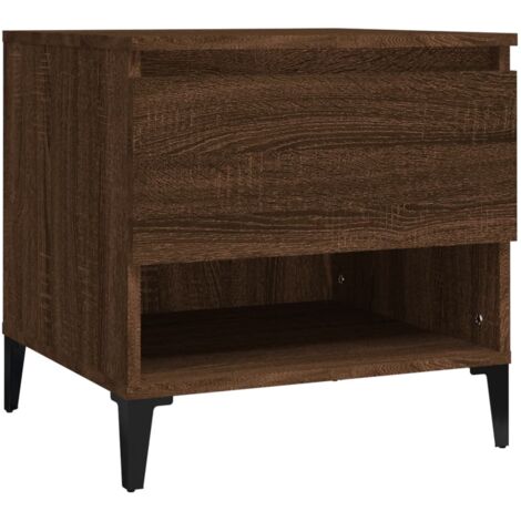 Table d'appoint Chêne marron 50x46x50 Bois d'ingénierie (1/5)