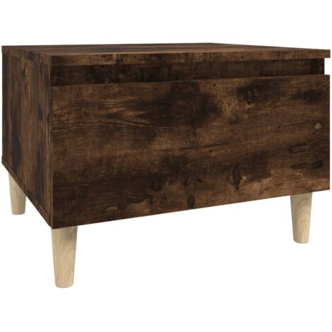 Table d'appoint Chêne fumé 50x46x35 Bois d'ingénierie (1/5)