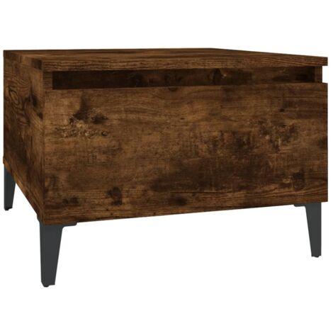 Table d'appoint Chêne fumé 50x46x35 Bois d'ingénierie (1/5)