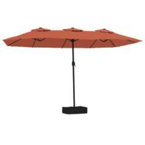 Parasol à double tête avec LED terre cuite 449x245 (1/5)