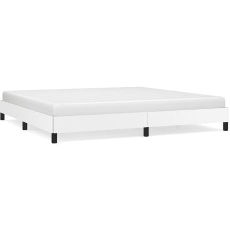 Cadre de lit Blanc 200x200 Similicuir (1/5)