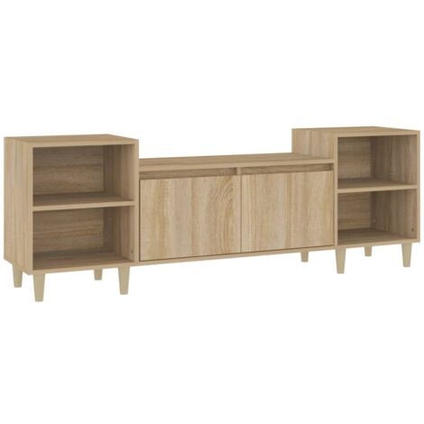 Meuble TV Chêne sonoma 160x35x55 Bois d'ingénierie (1/5)