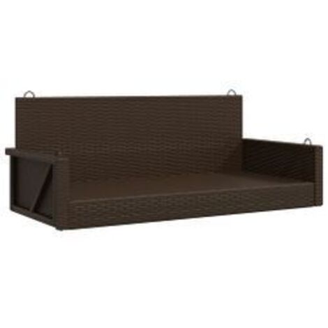 Balancelle marron 119x56x48 résine tressée (1/5)