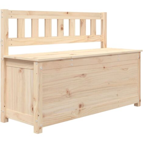 Banc 110x41x76,5 Bois de pin massif (1/5)
