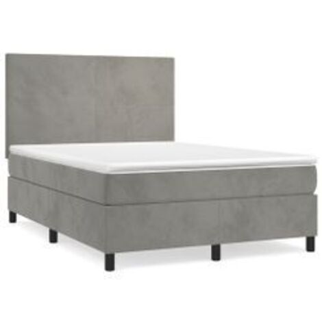 Sommier à Lattes Morphologiques Gris 140x190 Cm - 5 Zones De Soutien Confort Optimal Pour Matelas - Livré En Plusieurs Colis