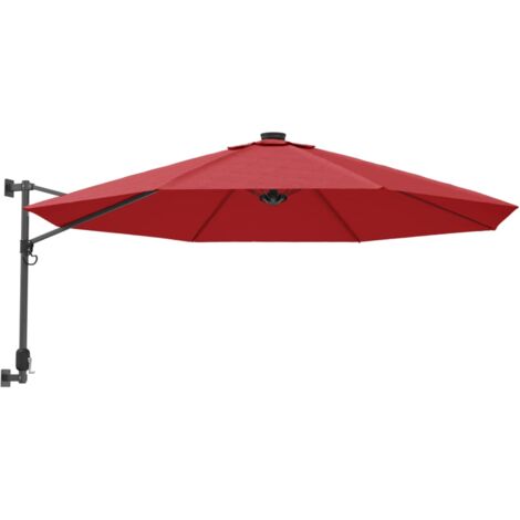 Parasol mural rouge vif 290cm (1/5)