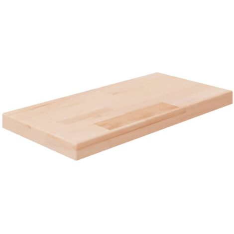 Panneau d'étagère 40x20x2,5 Bois de chêne massif non traité (1/4)