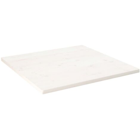 Dessus de table blanc 90x90x2,5 bois de pin massif (1/5)