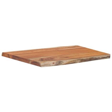 Dessus de table 70x60x2,5 rectangulaire bois massif acacia (1/5)