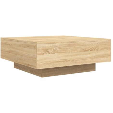 Table basse chêne sonoma 80x80x31 bois d'ingénierie (1/5)