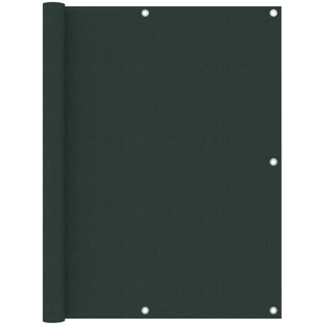 Écran de balcon Vert foncé 120x600 Tissu Oxford (1/5)
