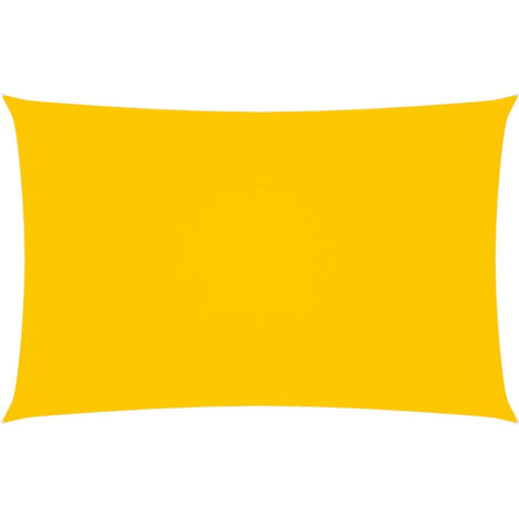 Voile de parasol Tissu Oxford rectangulaire 3x6 m Jaune (1/5)
