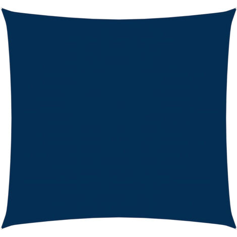 Voile de parasol Tissu Oxford carré 4x4 m Bleu (1/5)