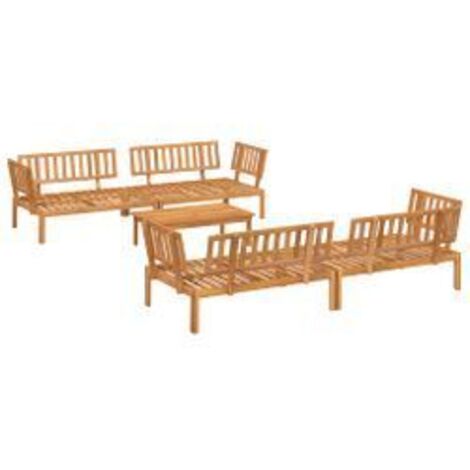 Salon palette de jardin 5 pcs bois d'acacia massif (1/5)