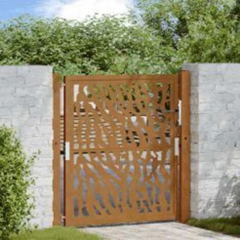Porte jardin acier résistant aux intempéries conception tracés