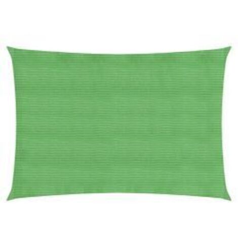 Voile d'ombrage 160 g-m² rectangulaire vert clair 2x3,5 m PEHD (1/5)