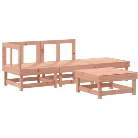 Salon de jardin 4 pcs bois massif douglas (1/5)