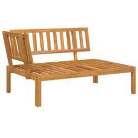 Canapé d'angle palette de jardin bois massif d'acacia (1/5)