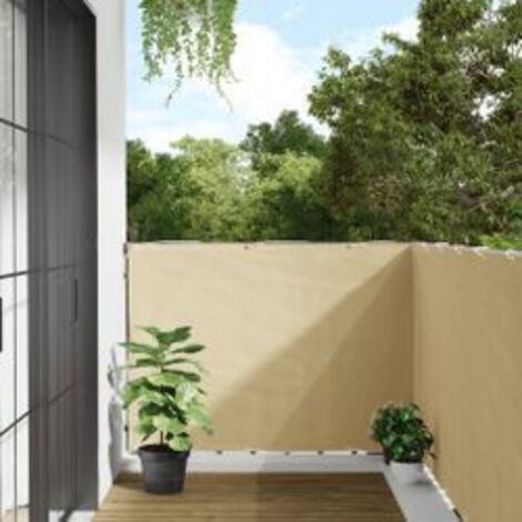 Écran d'intimité de jardin crème 600x120 PVC (1/5)