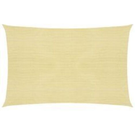 Voile d'ombrage 160 g-m² Beige 2,5x3,5 m PEHD (1/5)
