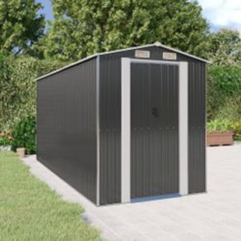 Abri de jardin Anthracite 192x440x223 Acier galvanisé (1/5)