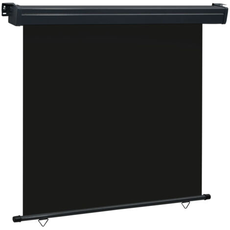 Auvent latéral de balcon 170x250 Noir 2 (1/5)