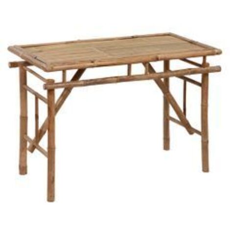 Table de jardin pliable 115x50x75 Bambou (1/4)