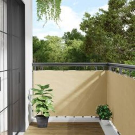 Écran d'intimité de jardin crème 600x90 PVC (1/5)