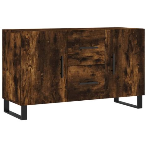 Buffet chêne fumé 100x36x60 bois d'ingénierie (1/5)