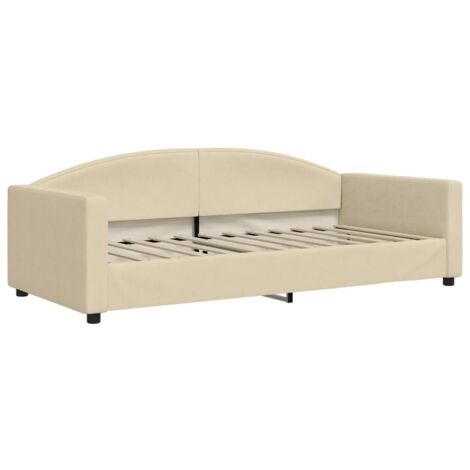 Lit de repos crème 90x200 tissu (1/5)