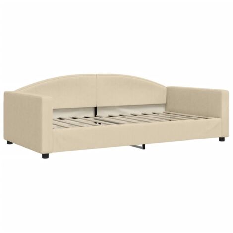Lit de repos crème 100x200 tissu (1/5)