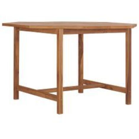 Table à dîner de jardin 110x110x75 Bois massif de teck (1/5)