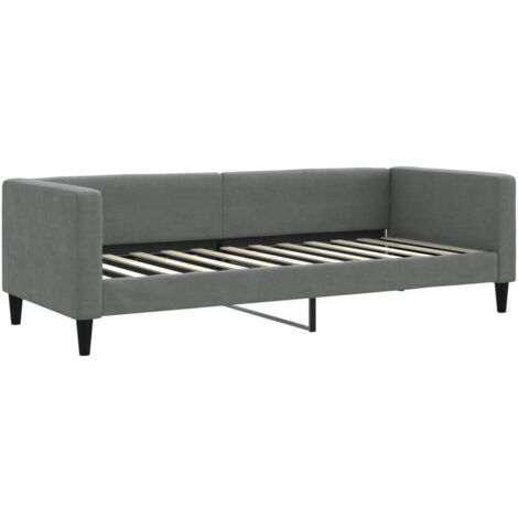 Lit de repos gris foncé 80x200 tissu (1/5)