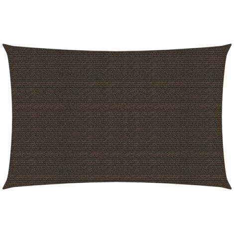 Voile d'ombrage 160 g-m² Marron 3x5 m PEHD (1/5)